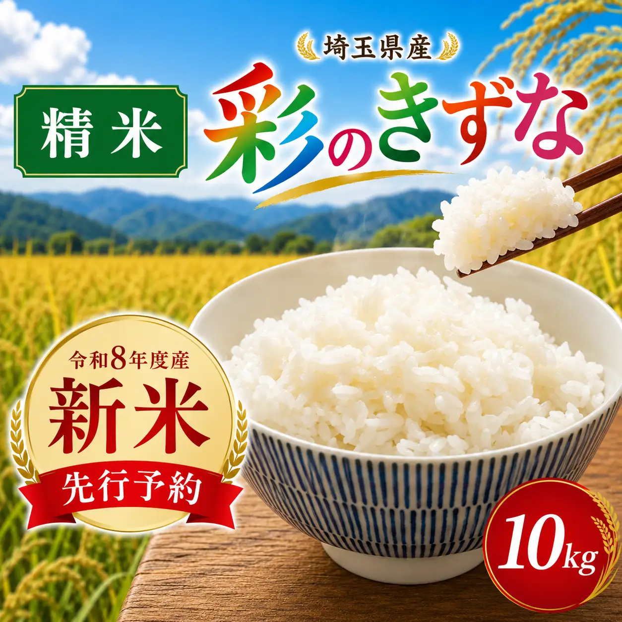 新米 米 10kg 精米 彩のきずな 白米 令和8年度産