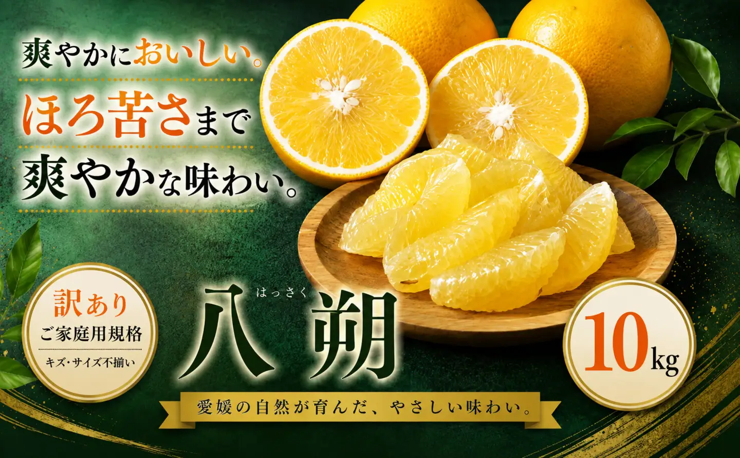 ＜訳あり 愛媛県産八朔 合計約10kg＞『2027年2月上旬～3月下旬迄に順次出荷予定』ご家庭用 爽やか 果汁 果物 はっさく くだもの フルーツ みかん オレンジ 柑橘 人気柑橘 特産品 株式会社OSN 愛媛県 西予市 【常温】OOS0072