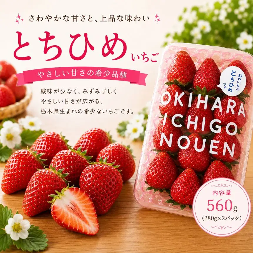 【先行予約】とちひめ 560g | 栃木県 那珂川町 送料無料 【栃木県共通返礼品】