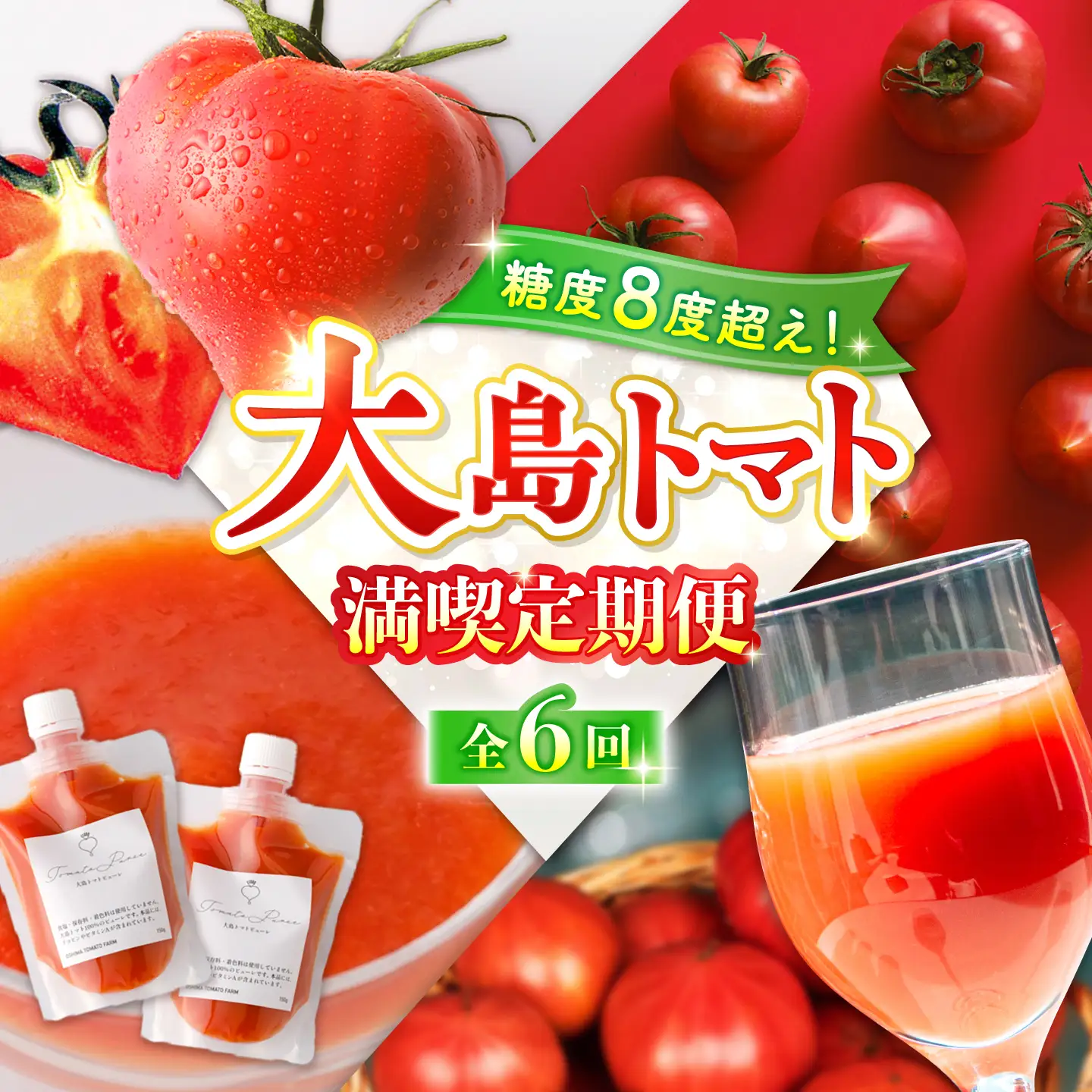 【6回定期便】 トマトづくし定期便 ＜大島造船所 農産グループ＞[CCK045]