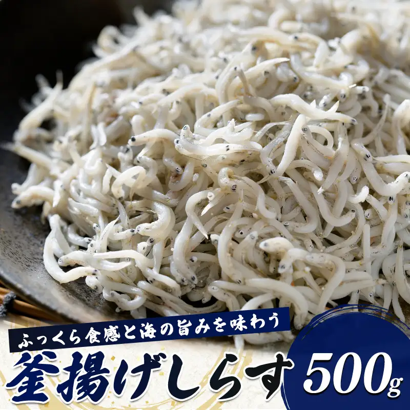 釜揚げしらす ふっくら食感と海の旨みを味わう 500g  FAI-0152