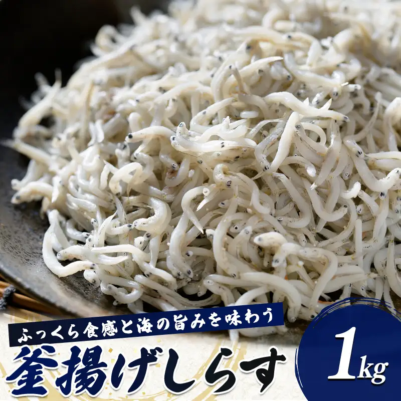 釜揚げしらす ふっくら食感と海の旨みを味わう 1kg  FAI-0153