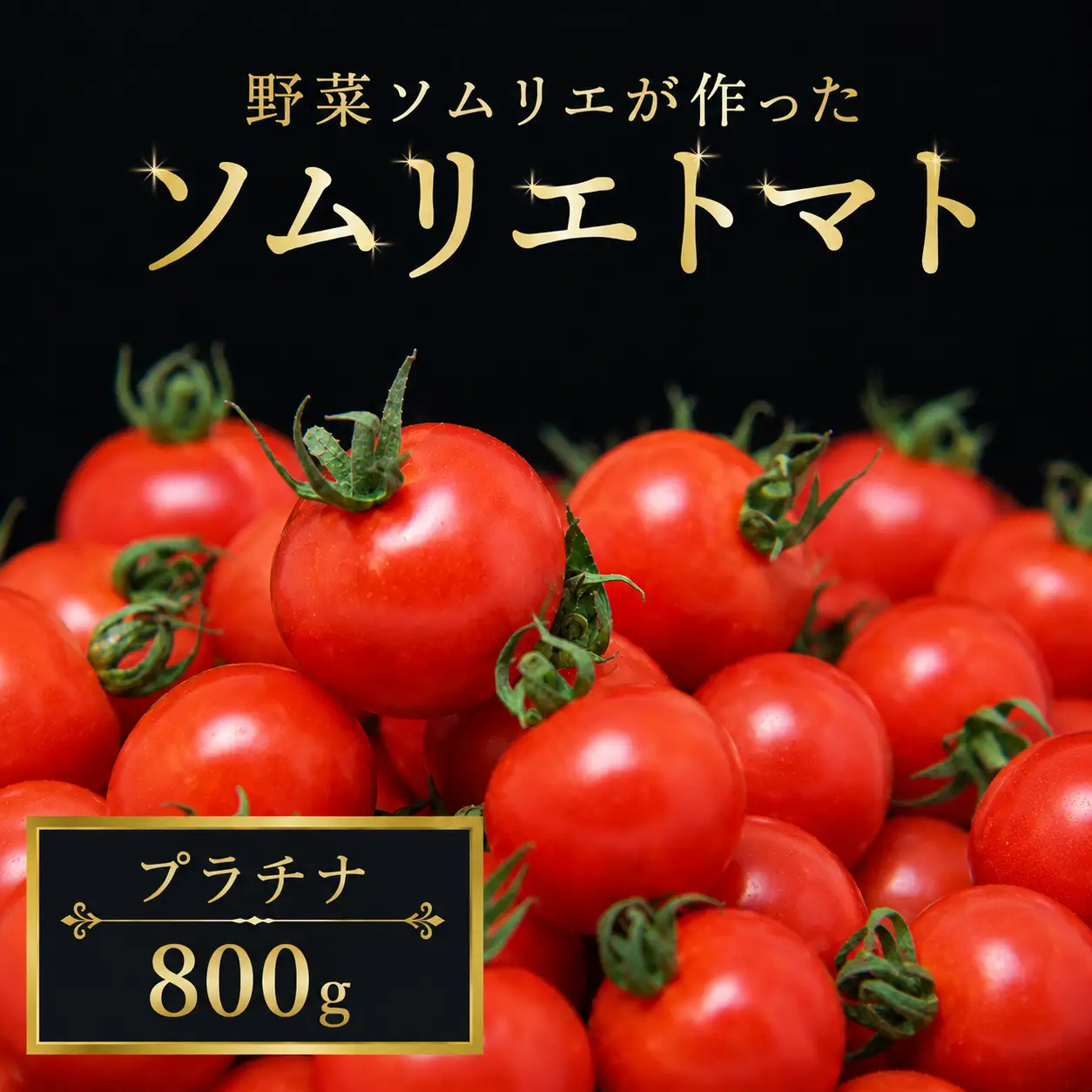 ミニトマト（プラチナ） 800g｜レッドアップ ※メール便でお届け