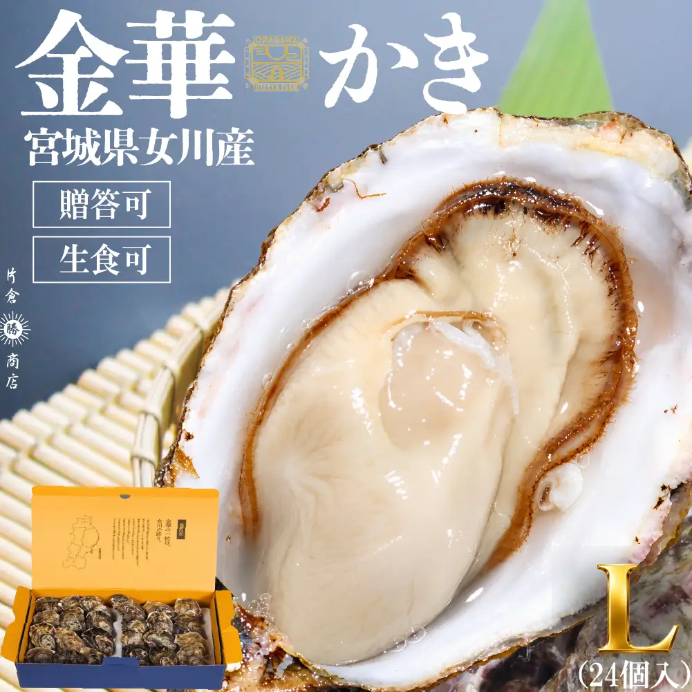 金華かき 女川オイスターファーム ラージサイズ 生食可 