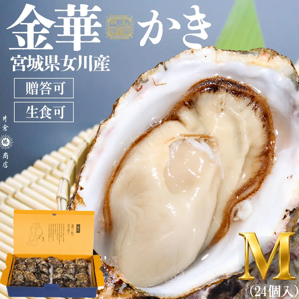 金華かき 女川オイスターファーム レギュラーサイズ 生食可 