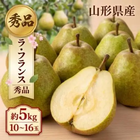 令和8年産 ラ・フランス 秀品 3L以上 約5kg 10～16玉【配送不可地域：離島・沖縄県】【1775649】