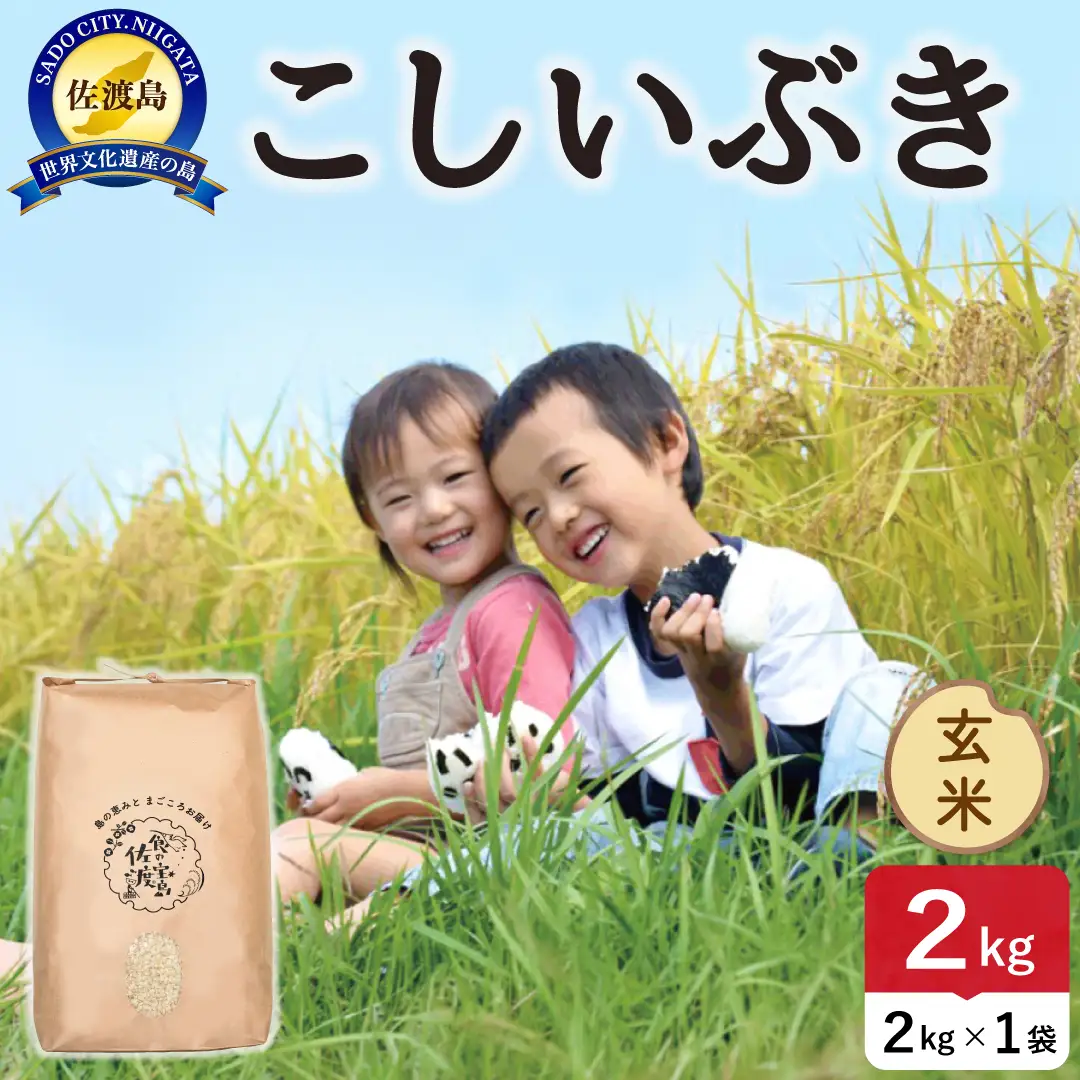 令和8年産 佐渡島産こしいぶき 玄米2kg 195962-154102