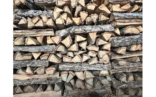 【定期便】乾燥薪 ナラ クヌギ 20kg×3ヶ月(連続) 自然乾燥 萩市産