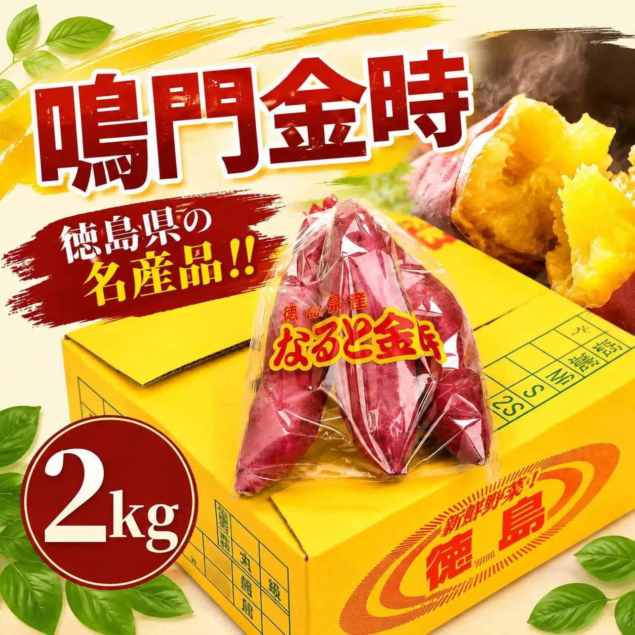 サツマイモ なると金時 2kg 鳴門金時 
