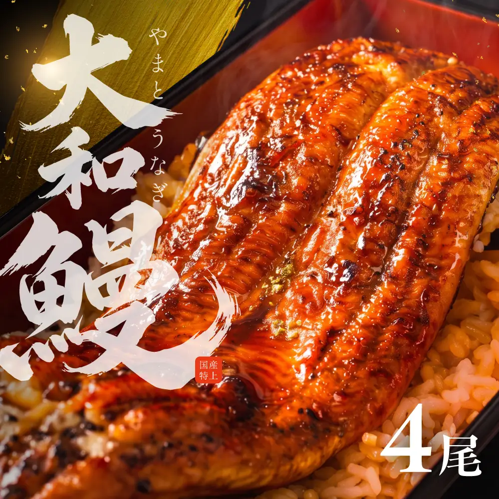 国産特上 大和鰻 4尾（約624g~732g） 国産鰻 選べる 鰻 うなぎ unagi ウナギ 蒲焼 長蒲焼 国産うなぎ 鰻蒲焼 上 特上 贈答 ギフト 豊橋うなぎ 土用の丑の日 カネナカ 冷凍 限定 うな重 うな丼 ひつまぶし 愛知県 豊橋市