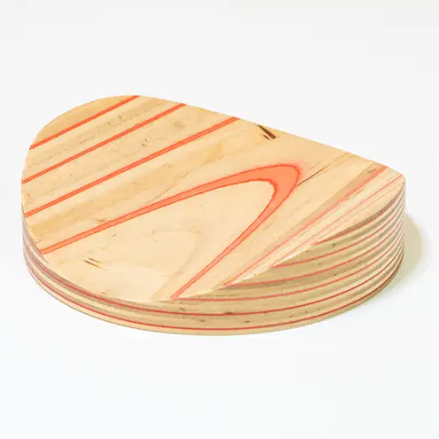 木製 mokume red 北海道 木製 トレイ レッド