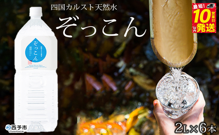四国カルスト天然水ぞっこん 2L×6本 NZS0001