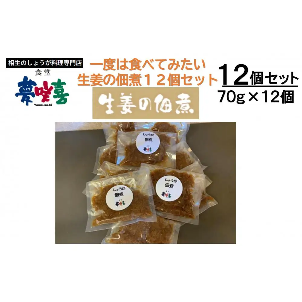 一度は食べてみたい生姜の佃煮12袋セット