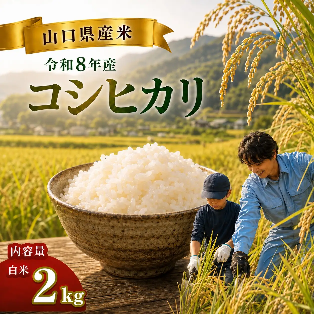 令和8年度産 山口県産 コシヒカリ 2㎏ 