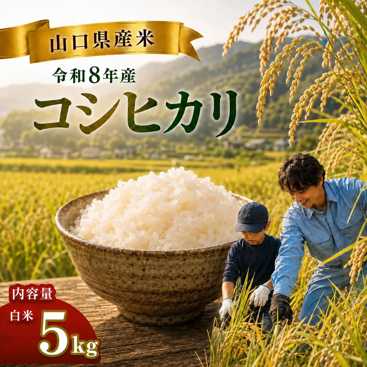 令和8年度産 山口県産 コシヒカリ 5㎏ 
