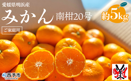 愛媛県明浜産 みかん（5kg） ATI0017