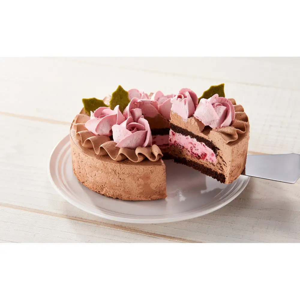 【卵・乳製品・小麦粉不使用】ラズベリーショコラホールケーキ(ヴィーガン対応)