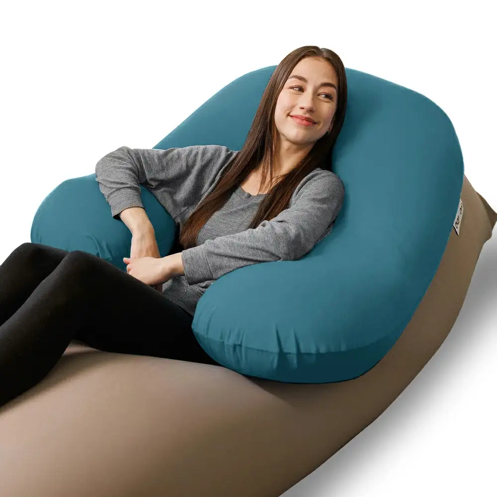 ビーズクッション Yogibo Support (ヨギボー サポート) ダークミント [M534-2DT] クッション 椅子 ビーズソファ ソファ ビーズクッション ローソファ インテリア 家具 送料無料