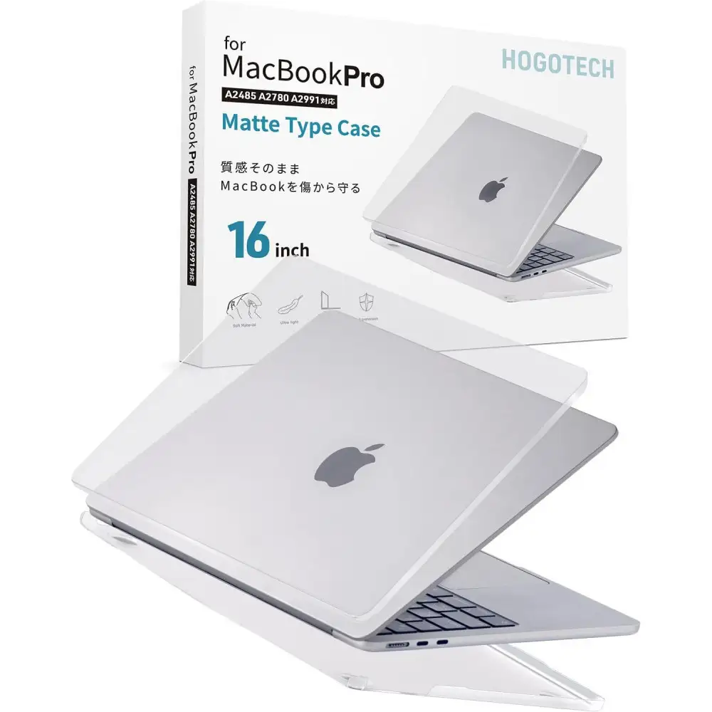 【堺市企画】Macbook カバー Pro16inch マットクリア HOGOTECH