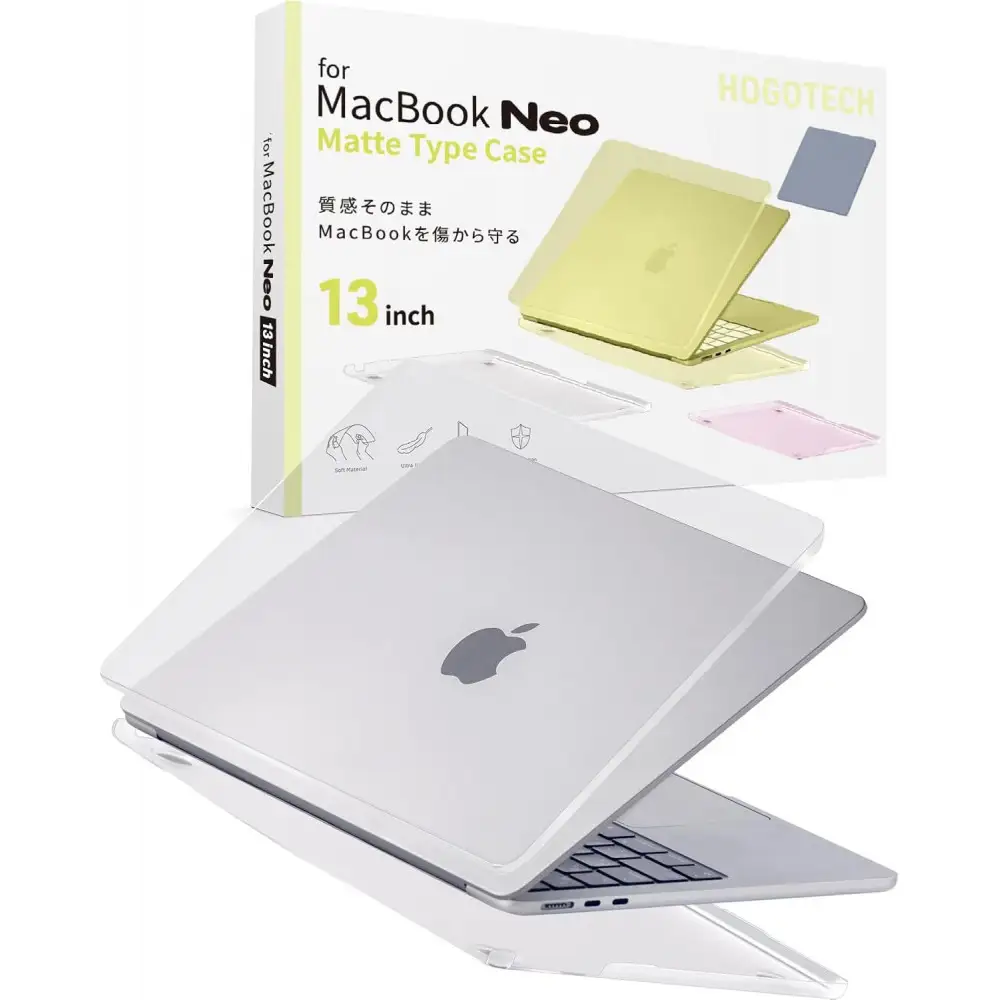 【堺市企画】Macbook カバー Neo13inch マットクリア HOGOTECH