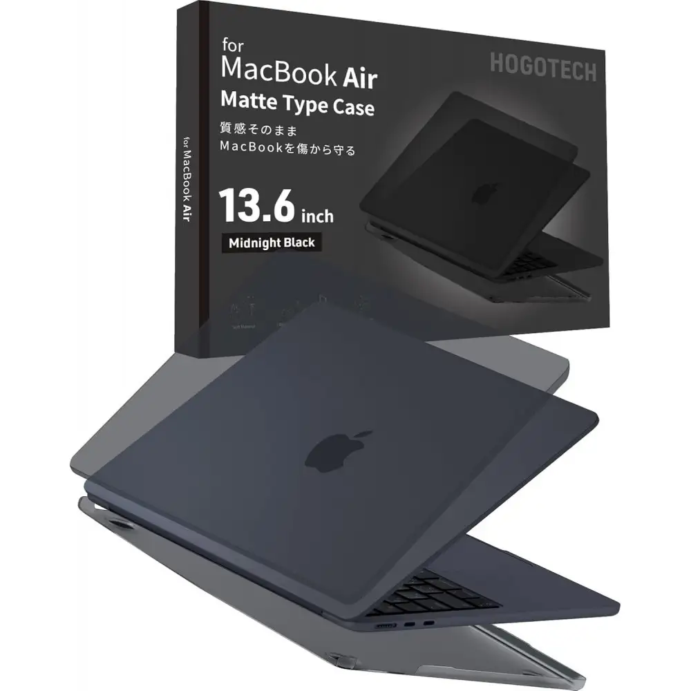 【堺市企画】Macbook カバー Air13inch M2～M5 ミッドナイト HOGOTECH