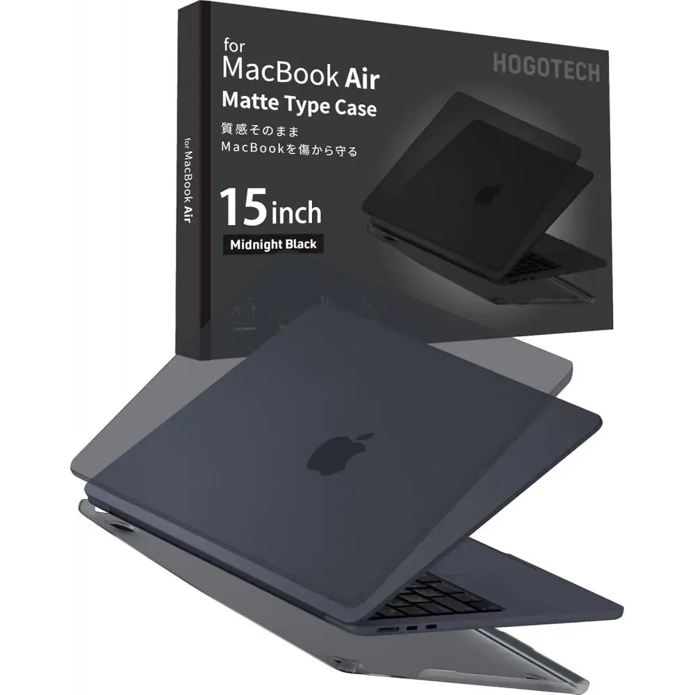 【堺市企画】Macbook カバー Air15inch ミッドナイト HOGOTECH