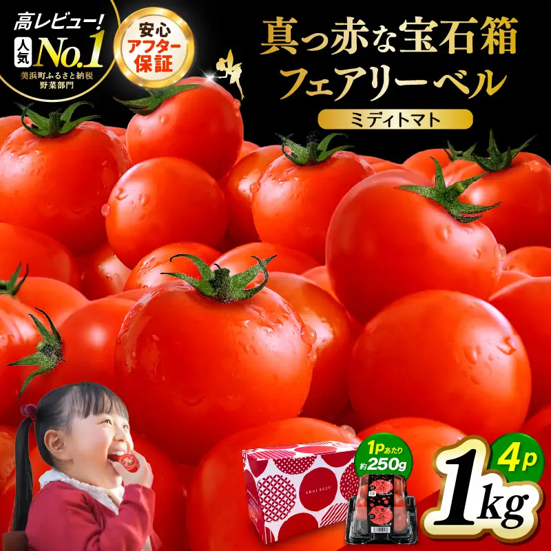 【2026年10月発送】フルーツミディトマト 1kg  トマト 野菜 [m37-a024_10]