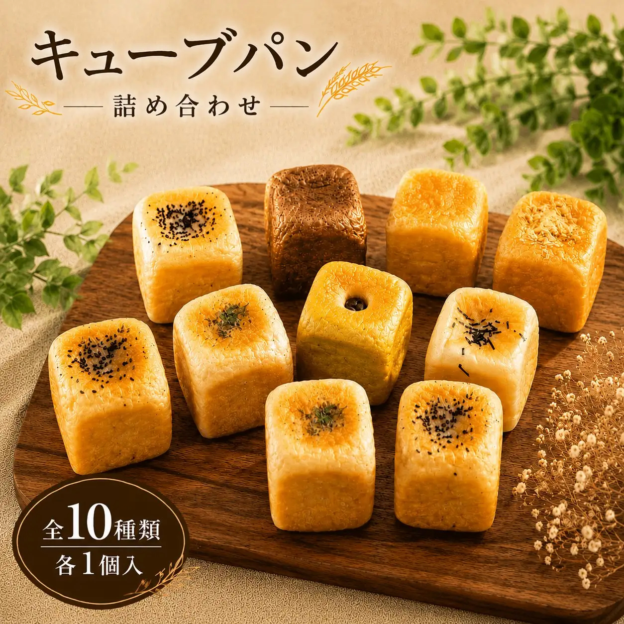 パン キューブパン 詰め合わせ 10個