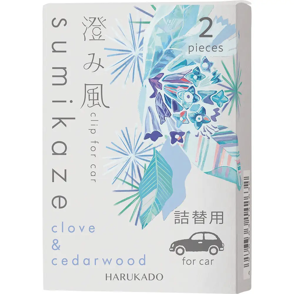 澄み風 クリップ詰替用 クローブ & シダーウッド カーフレグランス 晴香堂 HARUKADO