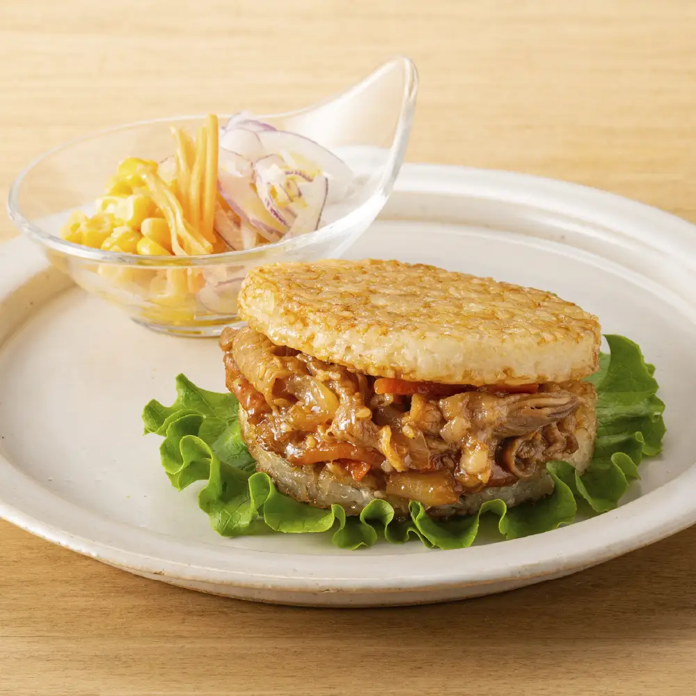 【 松屋フーズ 】 プルコギバーガー 15個入 1,800g （ 1個 120g ） プルコギ ライスバーガー バーガー ライスプレート お肉 肉 ニク にく 牛肉 牛 焼肉 タレ 醤油 おかず 軽食 食事 夜食 夕食 冷凍 電子レンジ