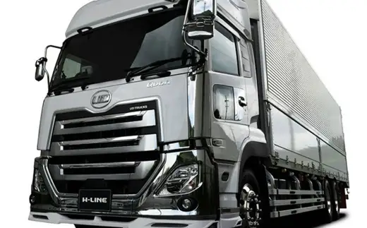 新型クオン＆UDクオン 大型フロントスポイラー （ タイプ4 ） 3P 大型・低床・トラクター用 トラック 車 カー カー用品 エアロパーツ パーツ カスタムパーツ カスタム