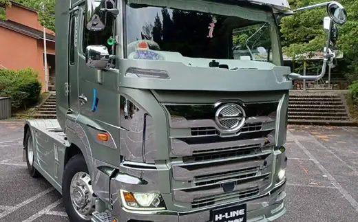 新型日野17プロフィア フロントスポイラー トレーラーヘッドダンプ用 トラック 車 カー カー用品 エアロパーツ パーツ カスタムパーツ カスタム
