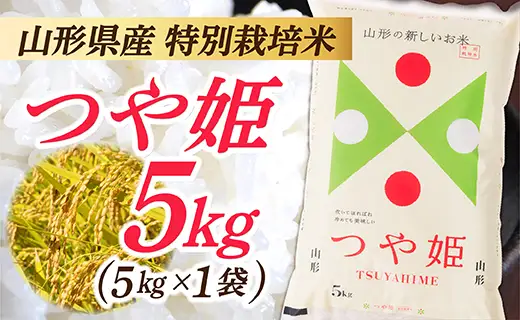 令和8年産　山形県産 特別栽培米 つや姫5kg (5kg×1袋)