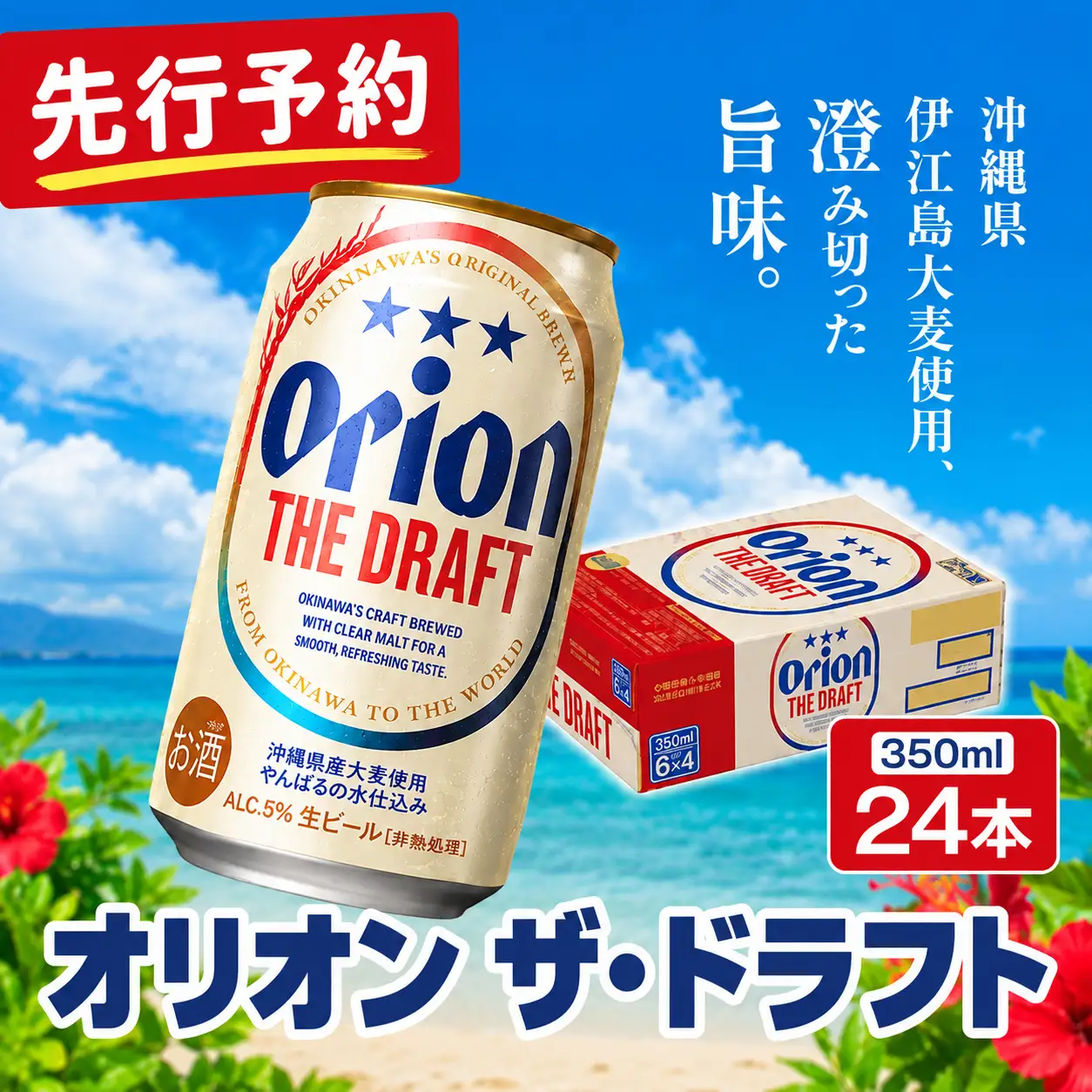 【先行予約】オリオンビール オリオン ザ・ドラフト (350ml缶×24本)＜発送10月～＞