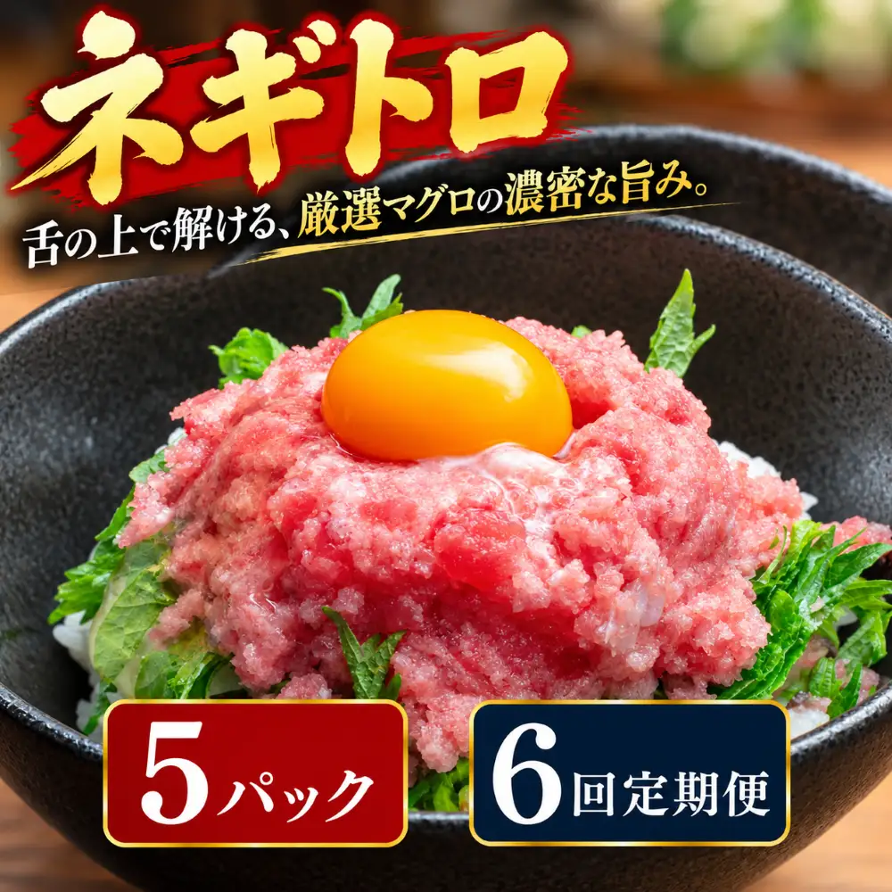 6回定期便 まぐろのネギトロ 5パック 【ねぎとろ】
