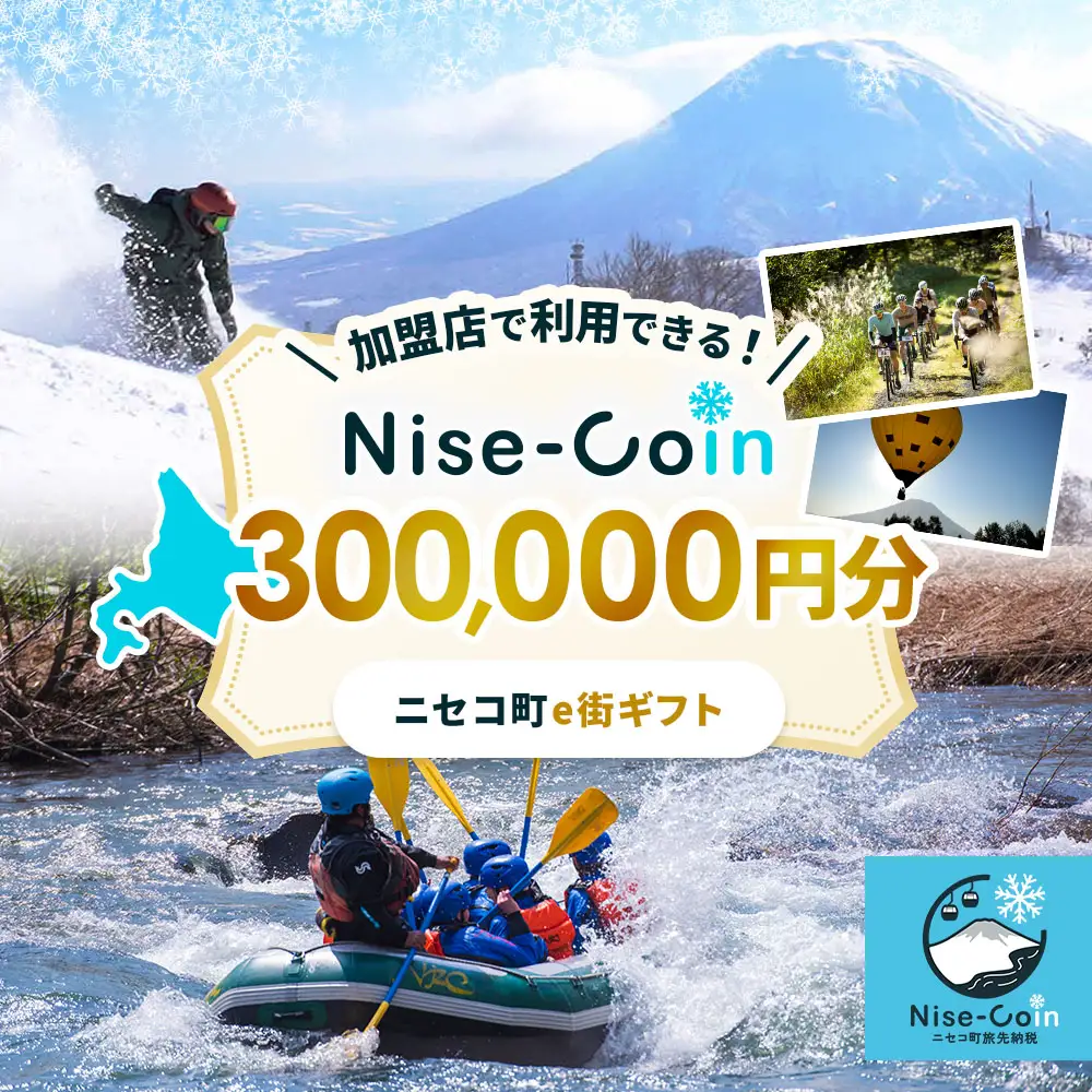 ニセコ町e街ギフト Nise-Coin 300,000円分【98001DA0101】