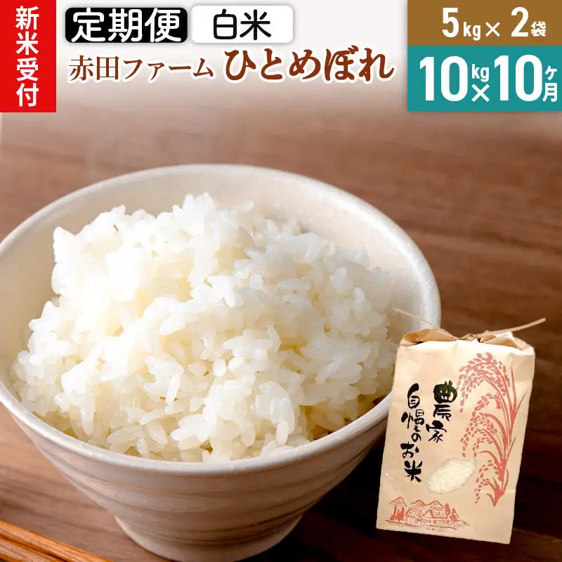 令和8年産 新米受付＞《10ヶ月定期便》【白米】秋田県産ひとめぼれ
