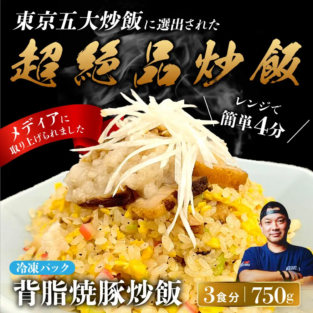 中華味一 背脂焼豚炒飯 3食パック（250g×3）