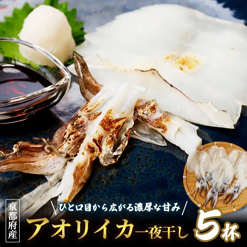 高級 アオリイカ 一夜干し 5枚入り 約300g 京都府産 アオリイカ