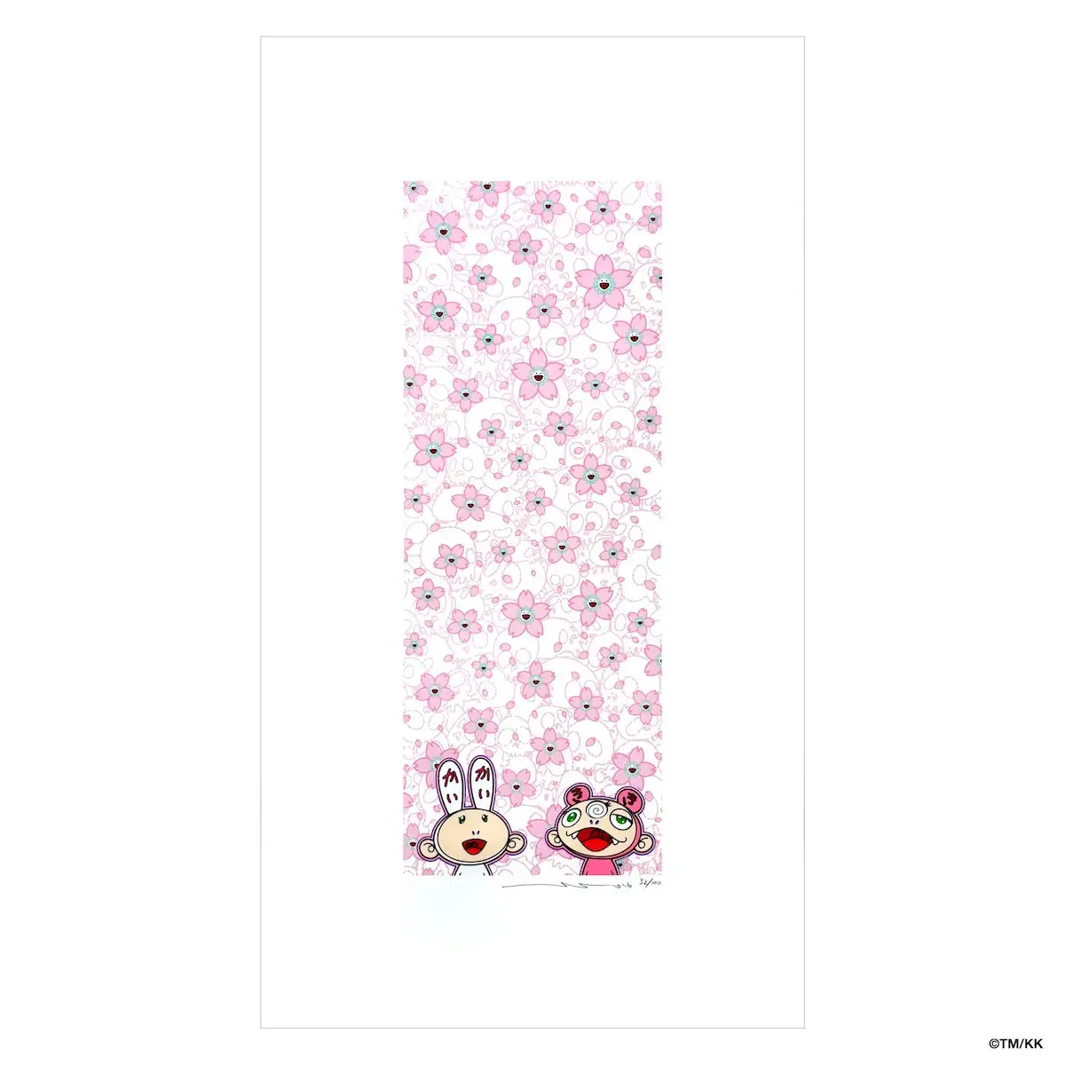 版画「カイカイキキ 桜咲く 」シリアルNo.入り限定カード付き カイカイキキ