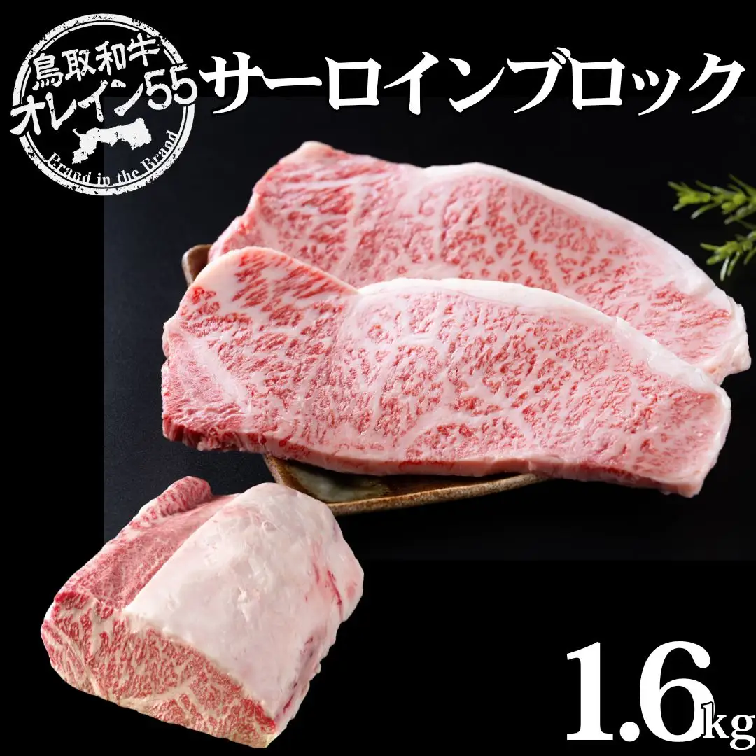 鳥取和牛 オレイン55 サーロイン ブロック 1.6kg | 75MZ