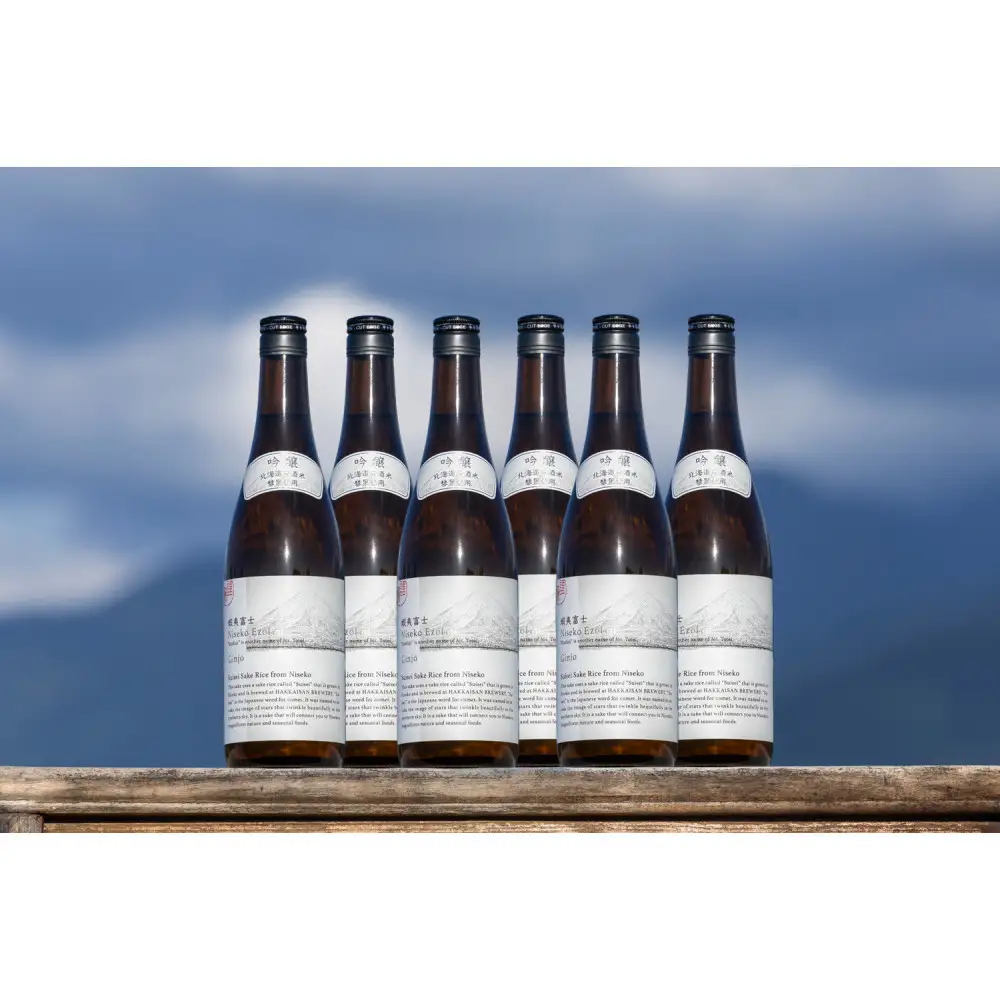 【化粧箱付き】 八海山 吟醸 ニセコ蝦夷富士【四合瓶720ml×6本】