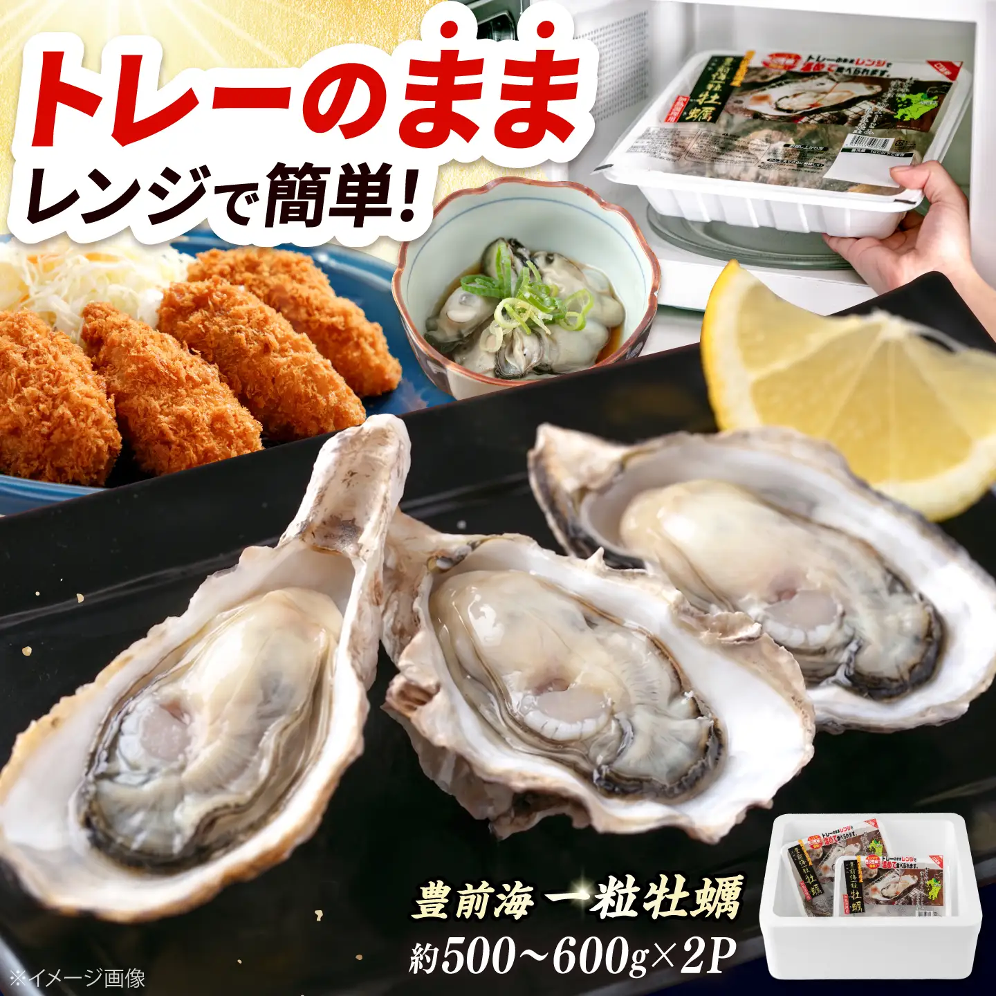 【先行予約】豊前海 一粒 牡蠣 約500～600g×2パック BGBD004