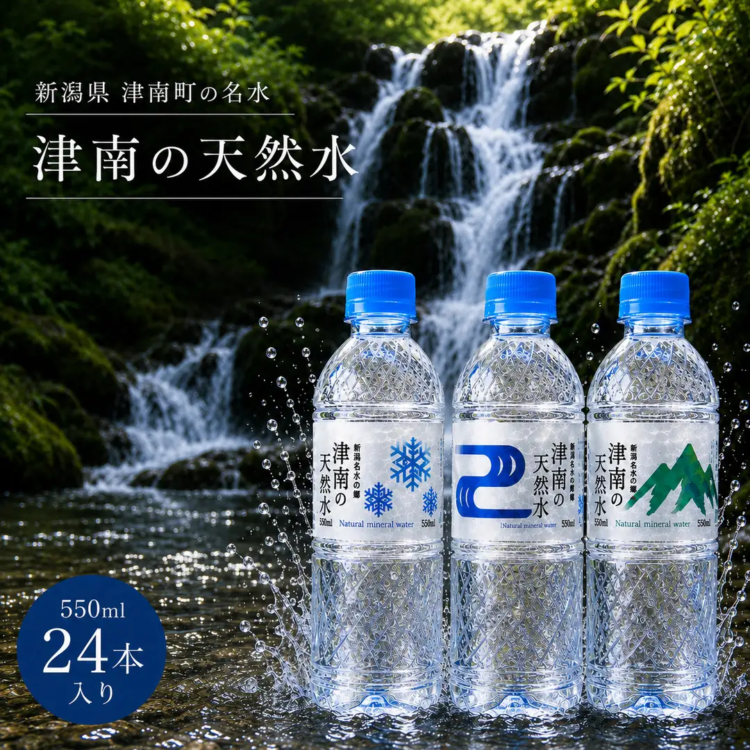 津南の天然水 550ml × 24本  | 津南町 ミネラルウォーター
