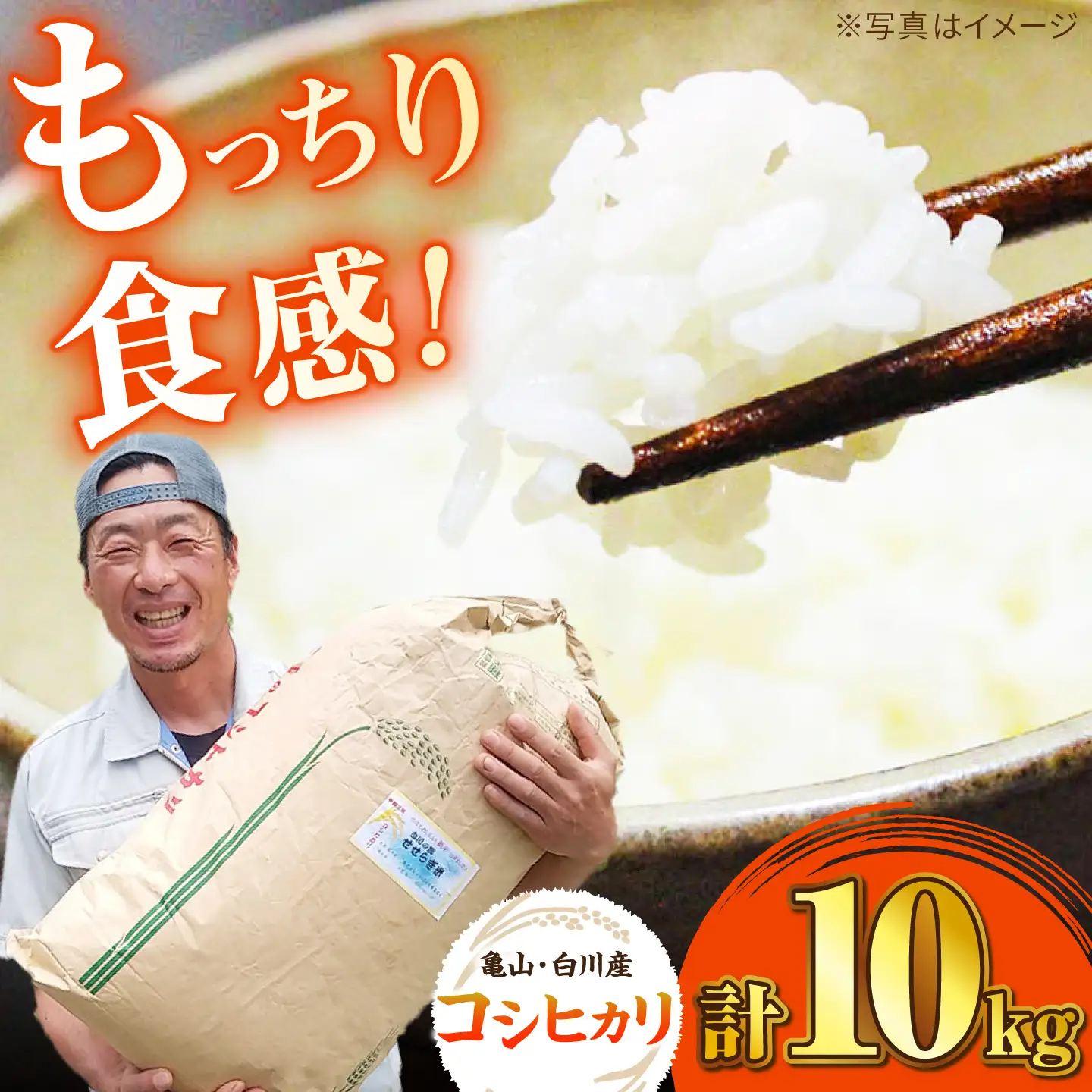 おいしい!亀山・白川産コシヒカリ 10kg 亀山市/せせらぎの里営農組合 お米 コシヒカリ 送料無料[AMAX004]