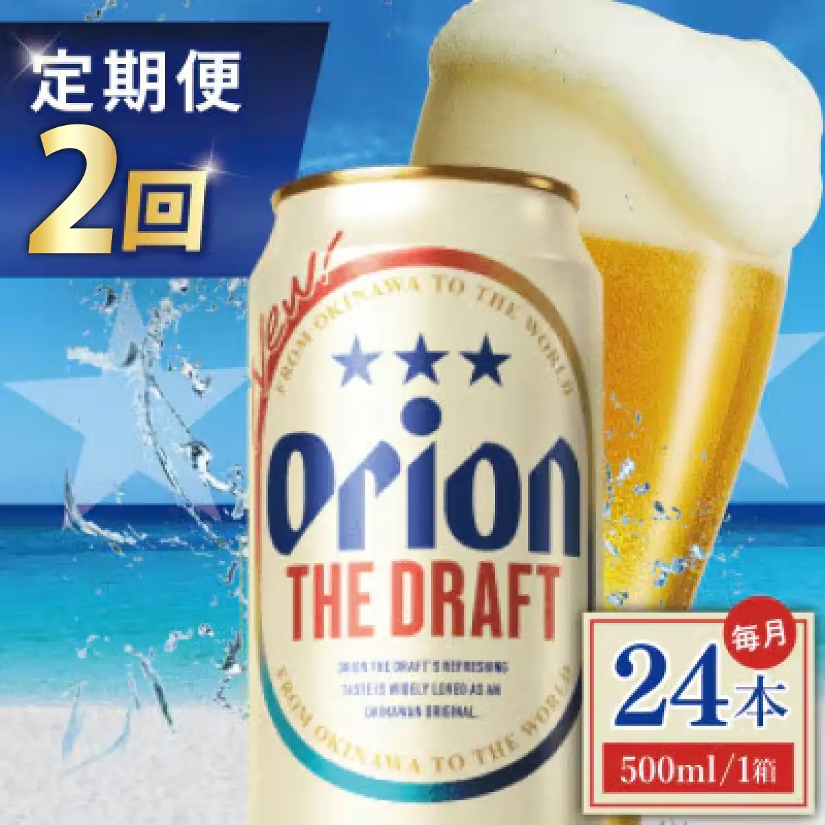 2回定期便 オリオン ザ・ドラフト 500ml × 24本