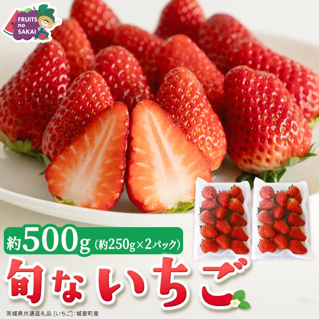旬ないちご品種おまかせ 約250g×2パック