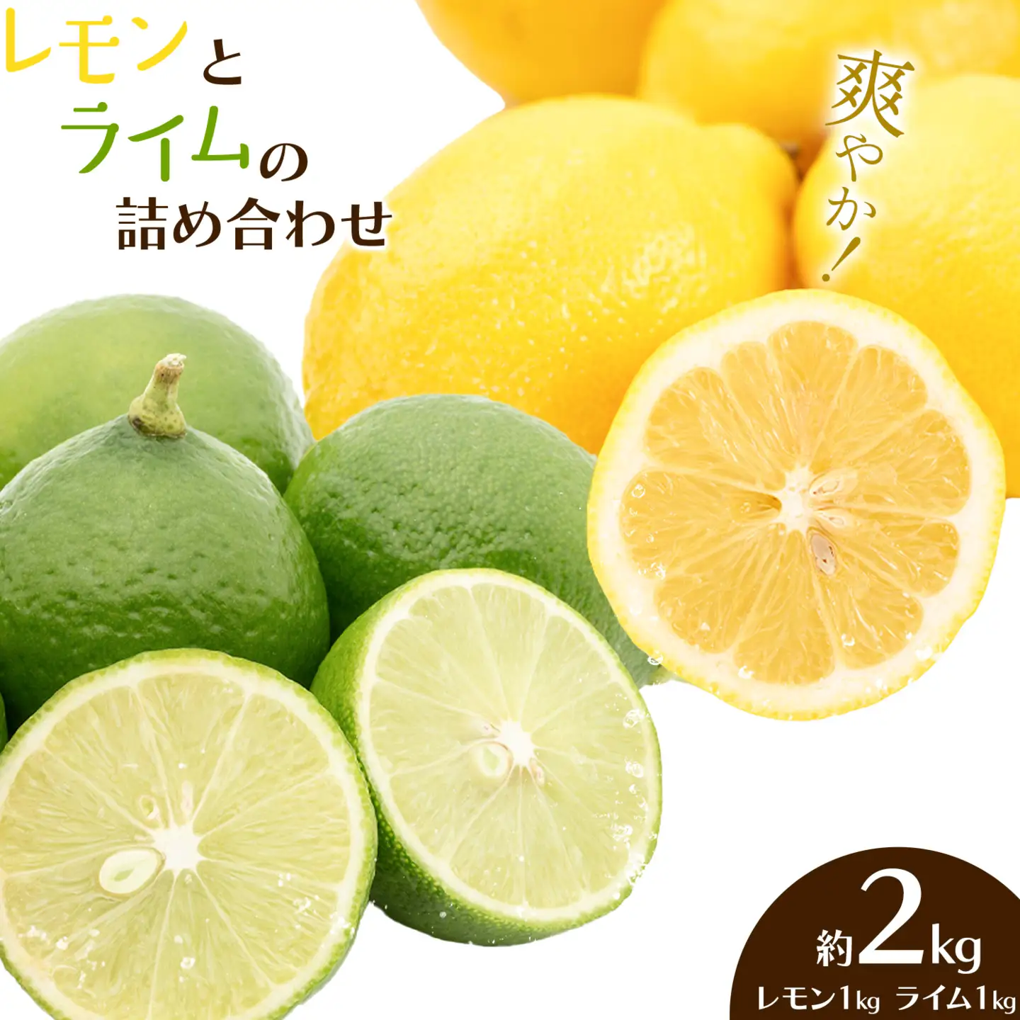 レモンとライム 詰め合わせ 約2kg レモン ライム