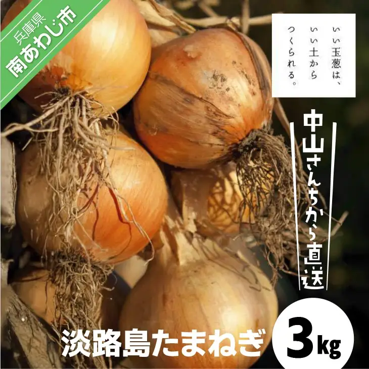 中山さんちから直送　淡路島たまねぎ3㎏