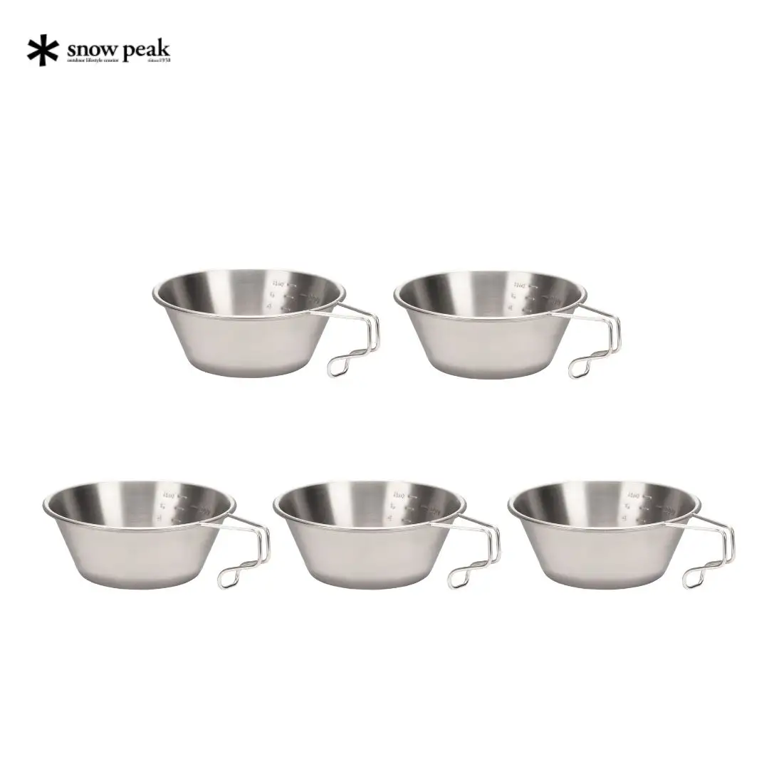 スノーピーク チタンシェラカップ 5個セット E-104 (Snow Peak) キャンプ用品 アウトドア用品【038S028】